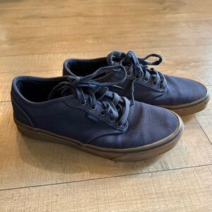 VANS Atwood Sneaker canvas Low Top Navy/Gum Skateboard Skate Shoes Size 9